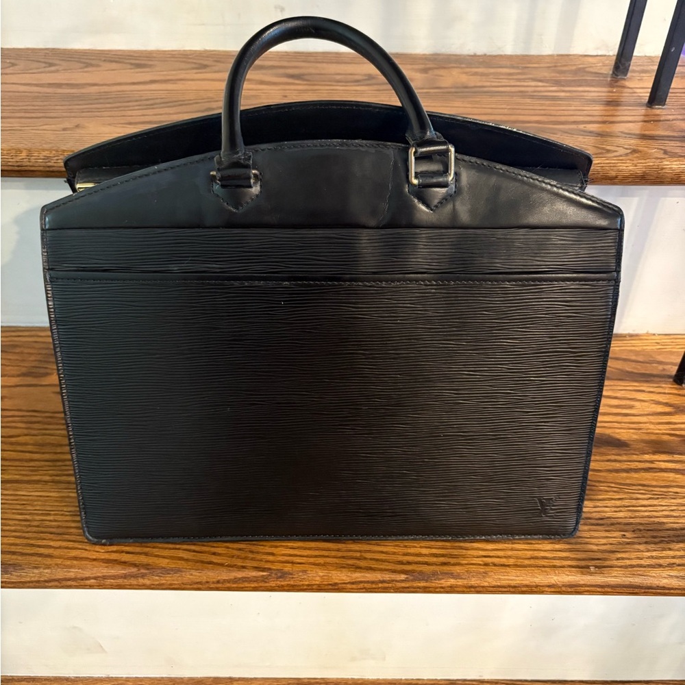 Authentic Louis Vuitton vintage handbag black Epi leather bag